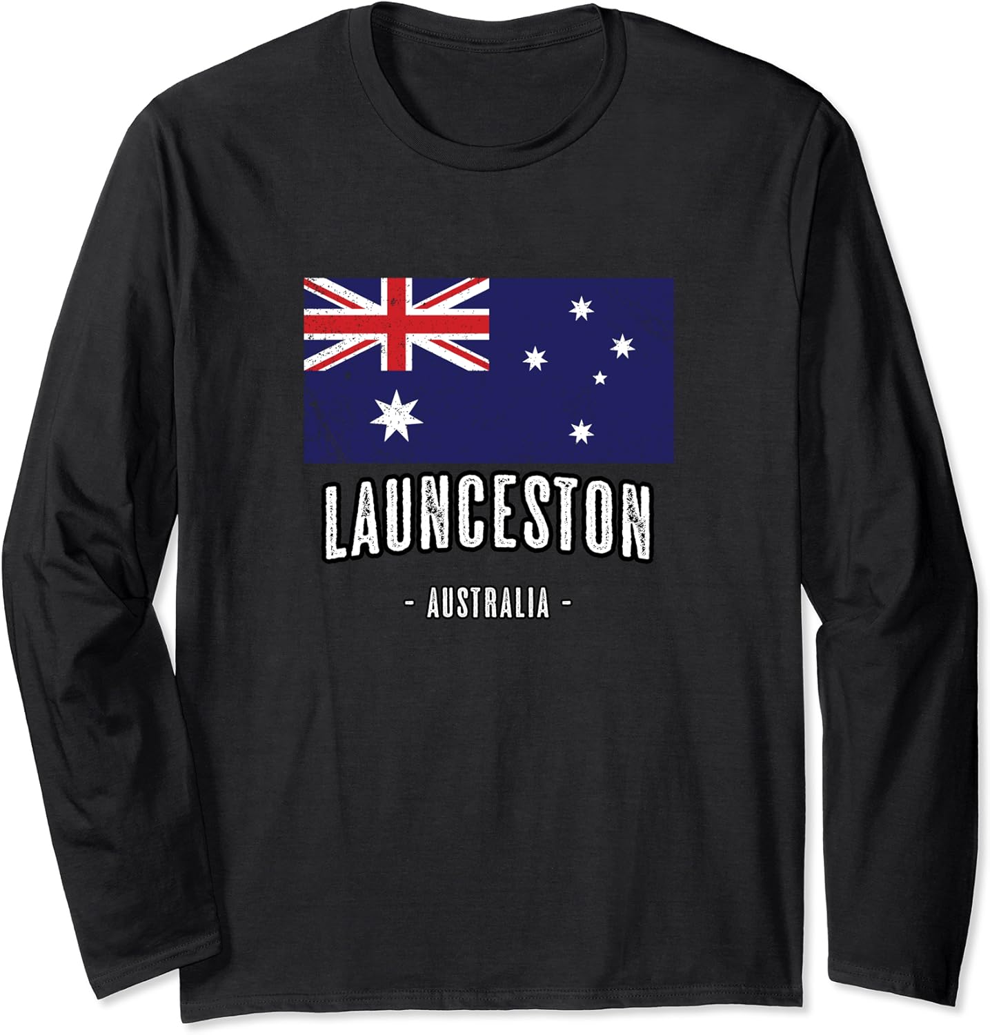 City of Launceston Australia Australian Flag, Aussie Top Long